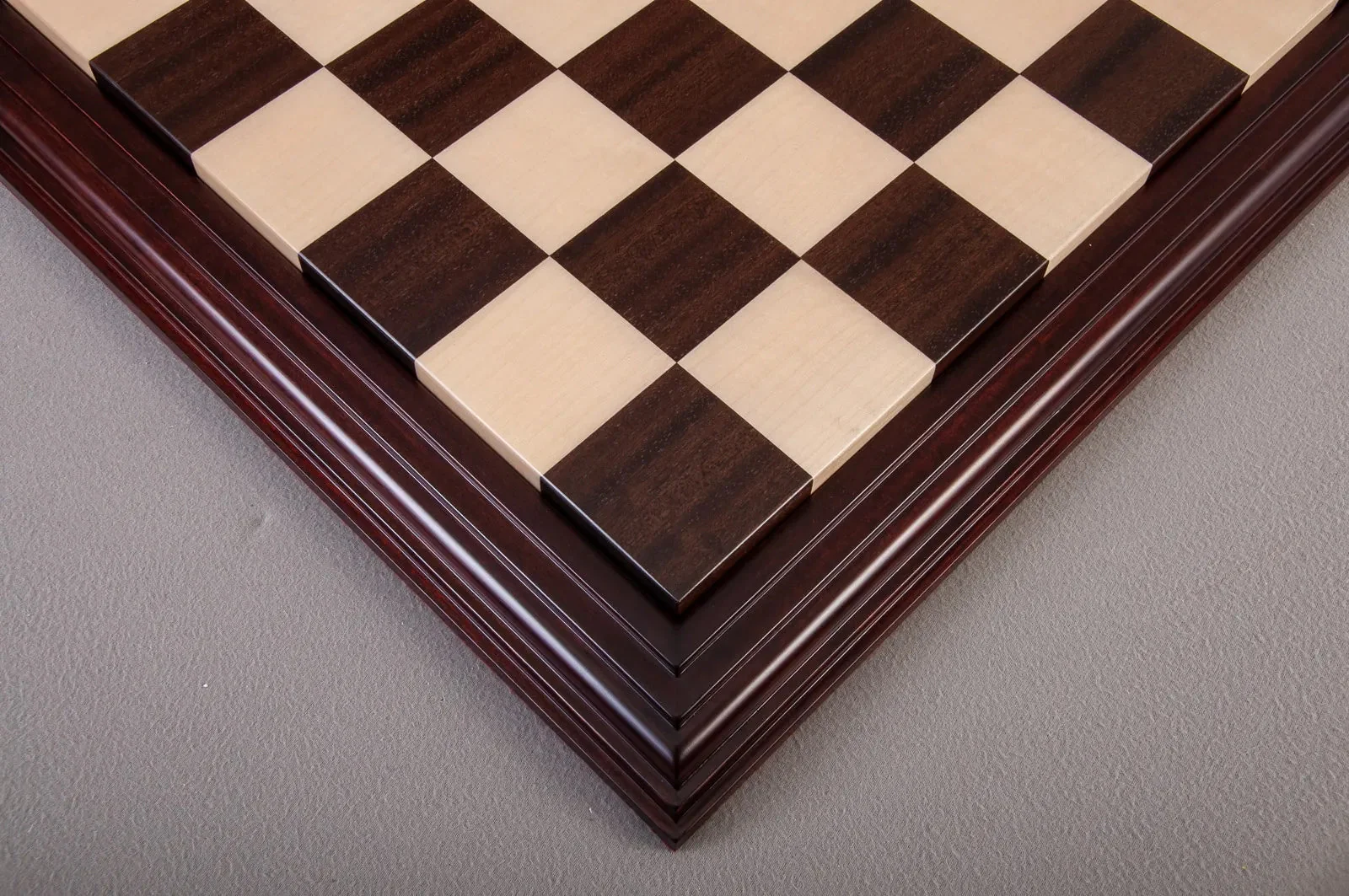 Luxe Contemporary Wood Chess Board - Indian Rosewood / Maple - 2.5" Squares - Image 4