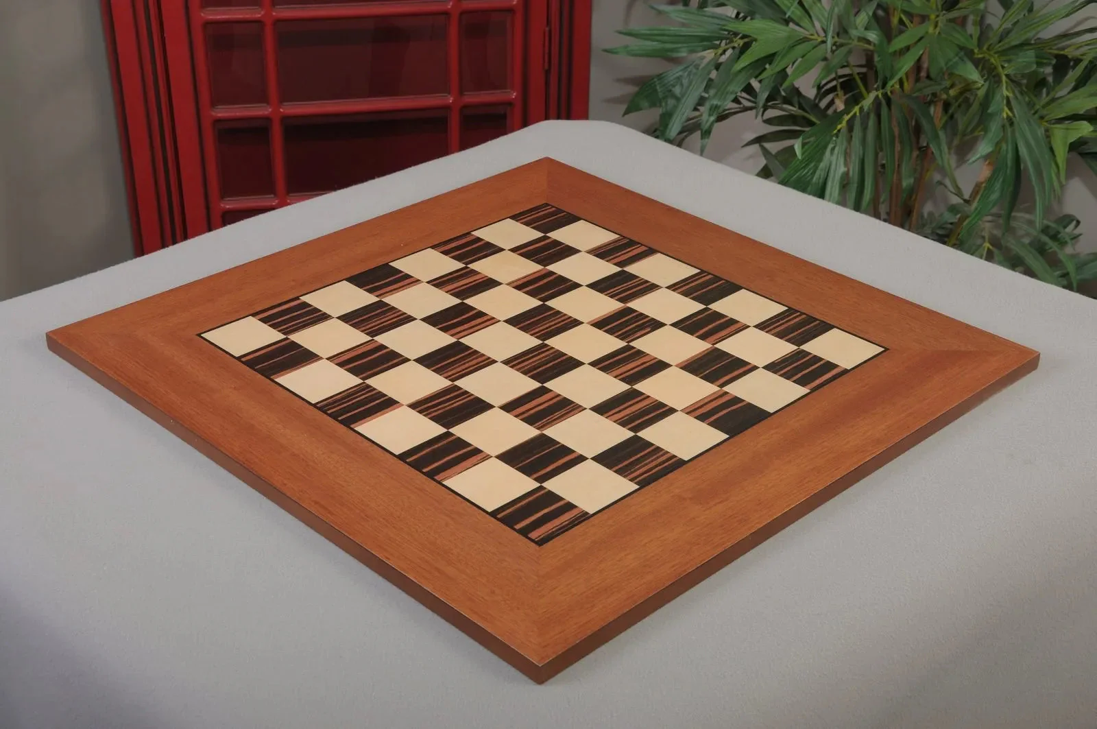 Macassar Ebony & Bird's Eye Maple Classic Traditional Double-Sided Chess Board - Image 4