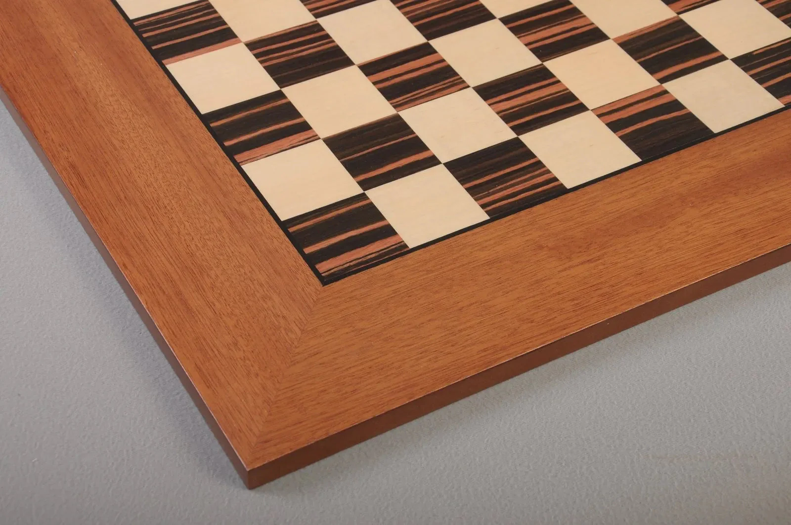 Macassar Ebony & Bird's Eye Maple Classic Traditional Double-Sided Chess Board - Image 5