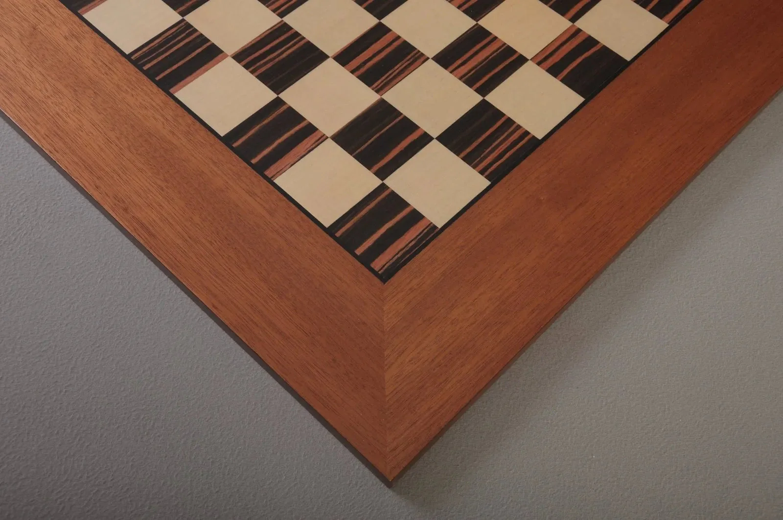 Macassar Ebony & Bird's Eye Maple Classic Traditional Double-Sided Chess Board - Image 6