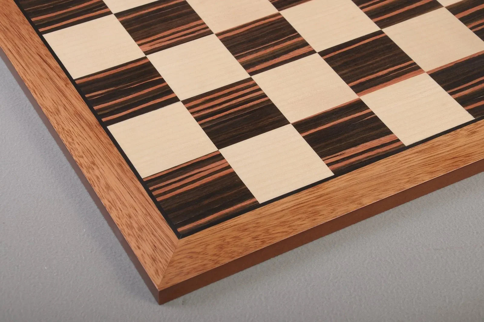 Macassar Ebony & Bird's Eye Maple Classic Traditional Double-Sided Chess Board - Image 7