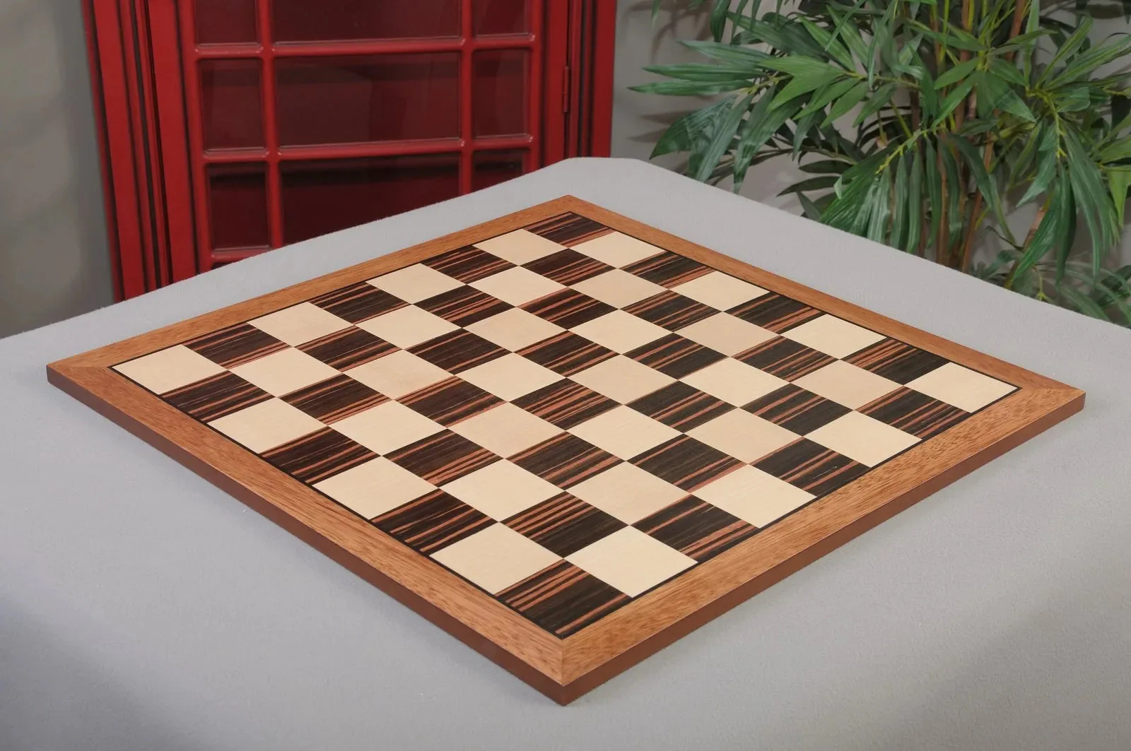 Macassar Ebony & Bird's Eye Maple Classic Traditional Double-Sided Chess Board - Image 9