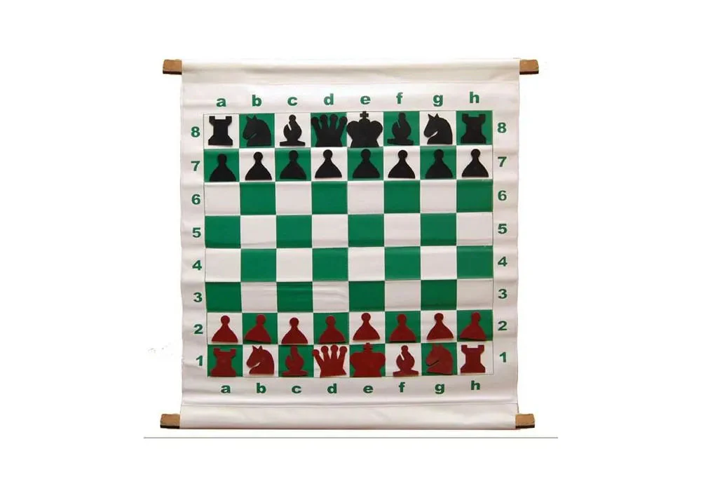 Magnetic Style Chess Demonstration Set - 28'' Inch with Deluxe Carrying Bag