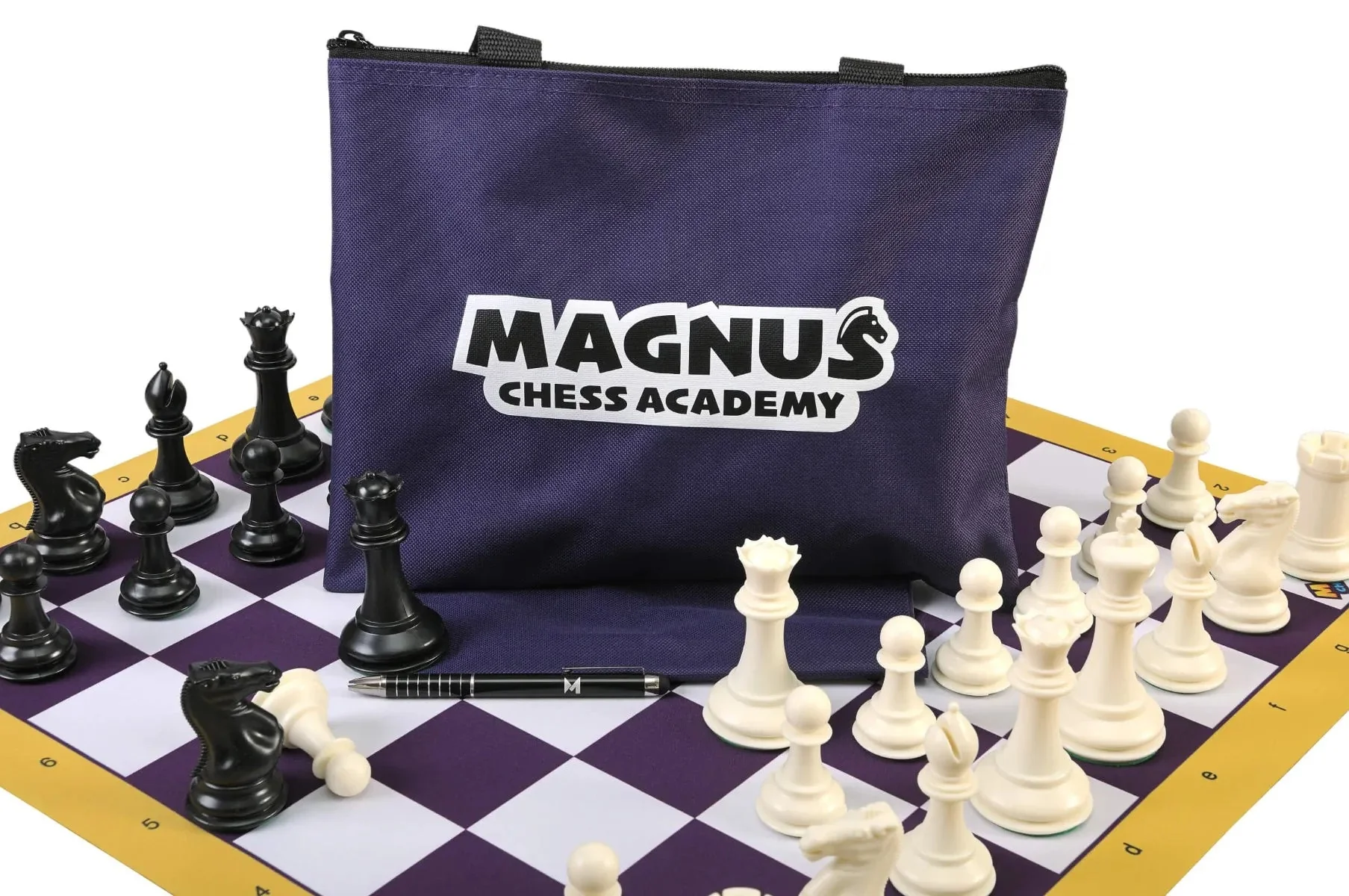 Magnus Chess Academy Signature Series Chess Set, Bag And Board Combination - Image 2
