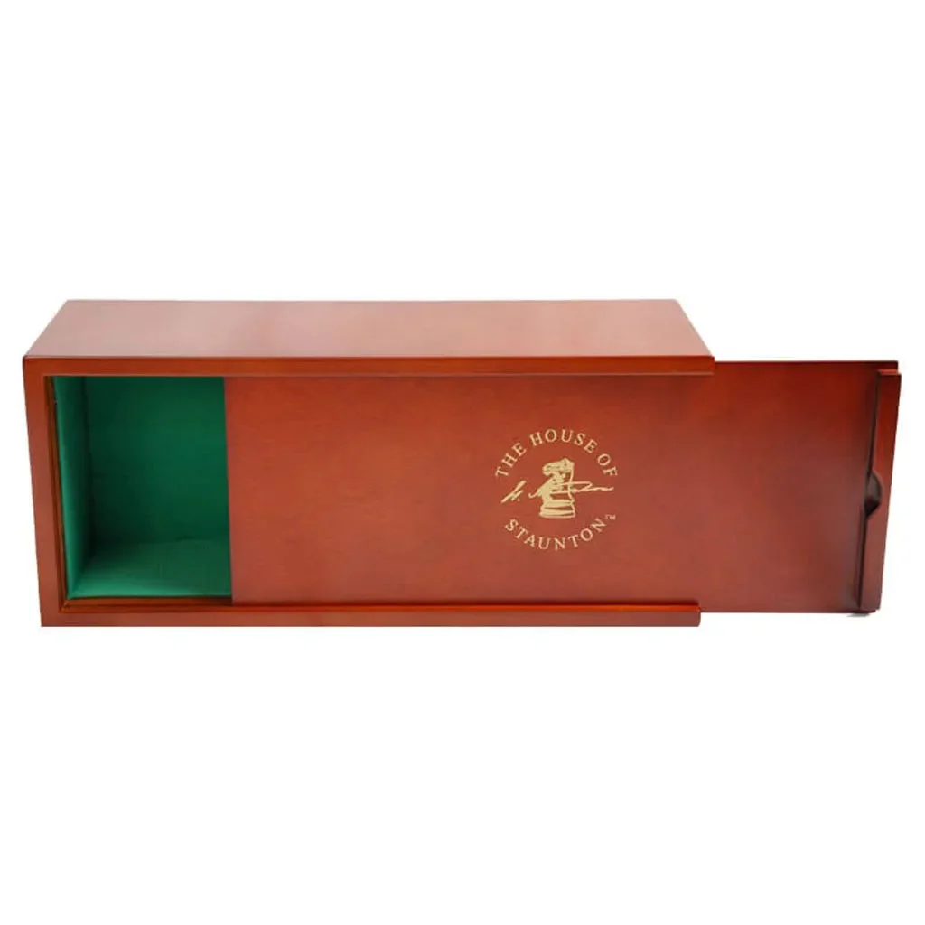Mahogany Slide-Top Chess Box