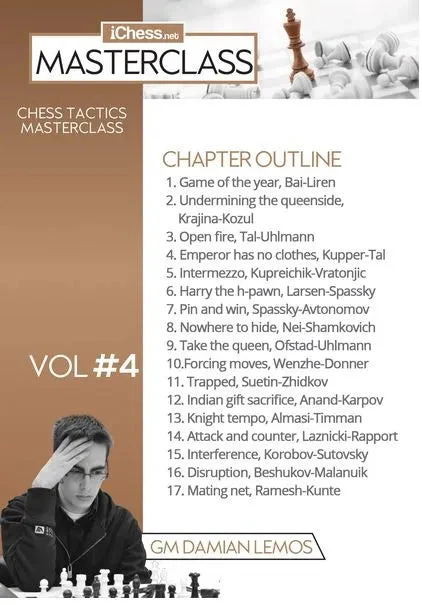 CLEARANCE - MASTERCLASS - Damian Lemos' Tactics Chess Masterclass - GM Damian Lemos - Over 9 hours of Content! - Volume 4 - Image 2