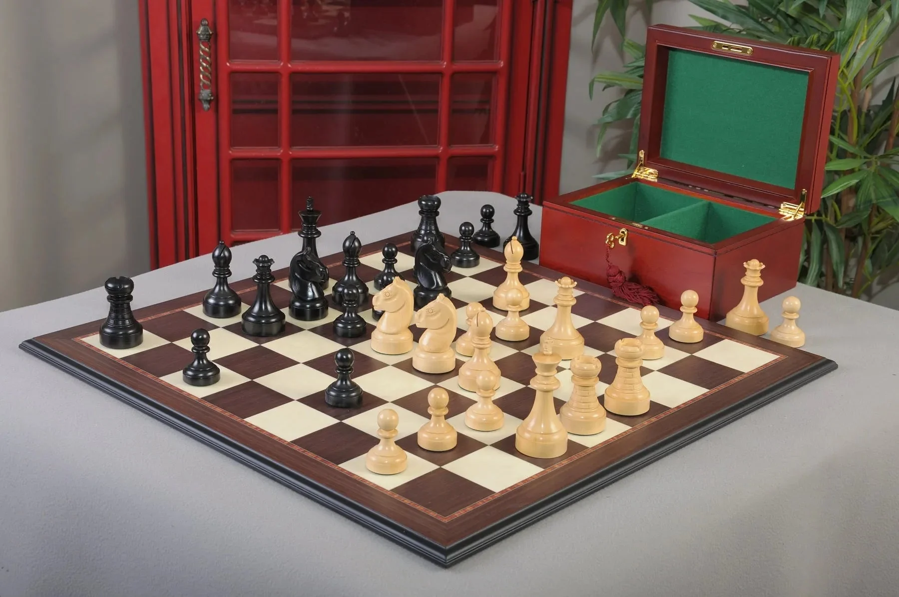 The Mechanics Institute Chess Set, Box, & Board Combination - Image 11