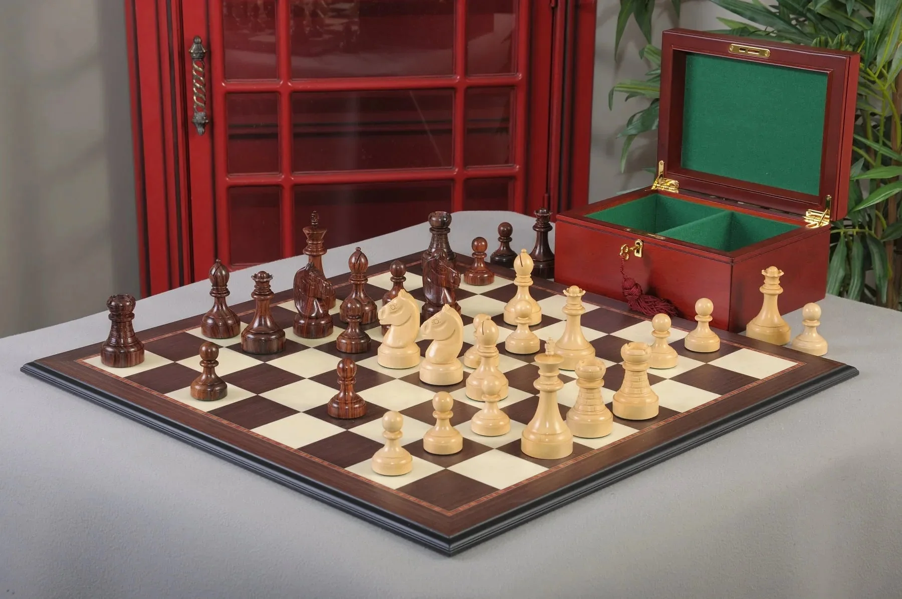 The Mechanics Institute Chess Set, Box, & Board Combination - Image 24