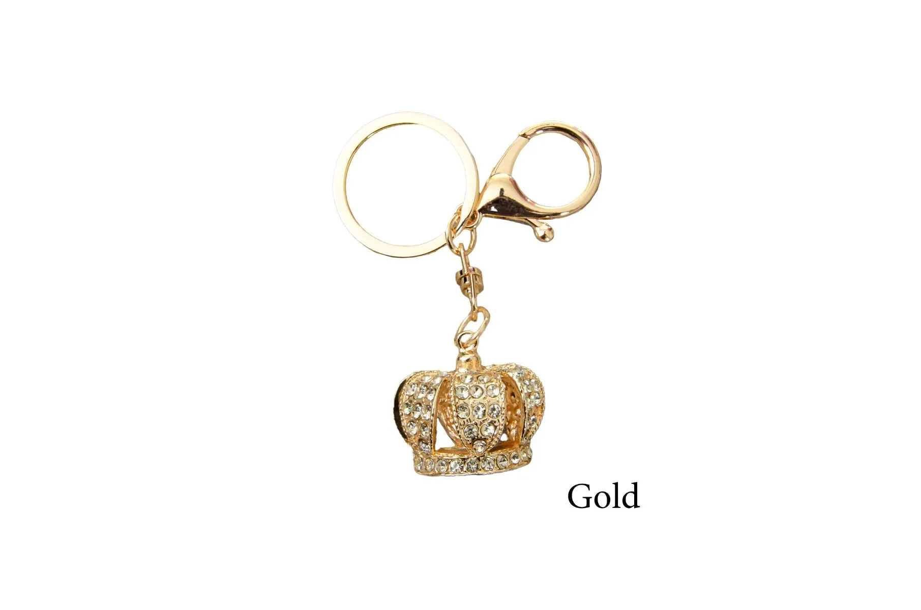 Metal King's Crown Keychain - 1" - Image 2