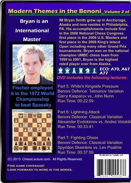 Modern Themes in the Benoni - 2 DVDs - Chess Lecture - Volume 66 - Image 4
