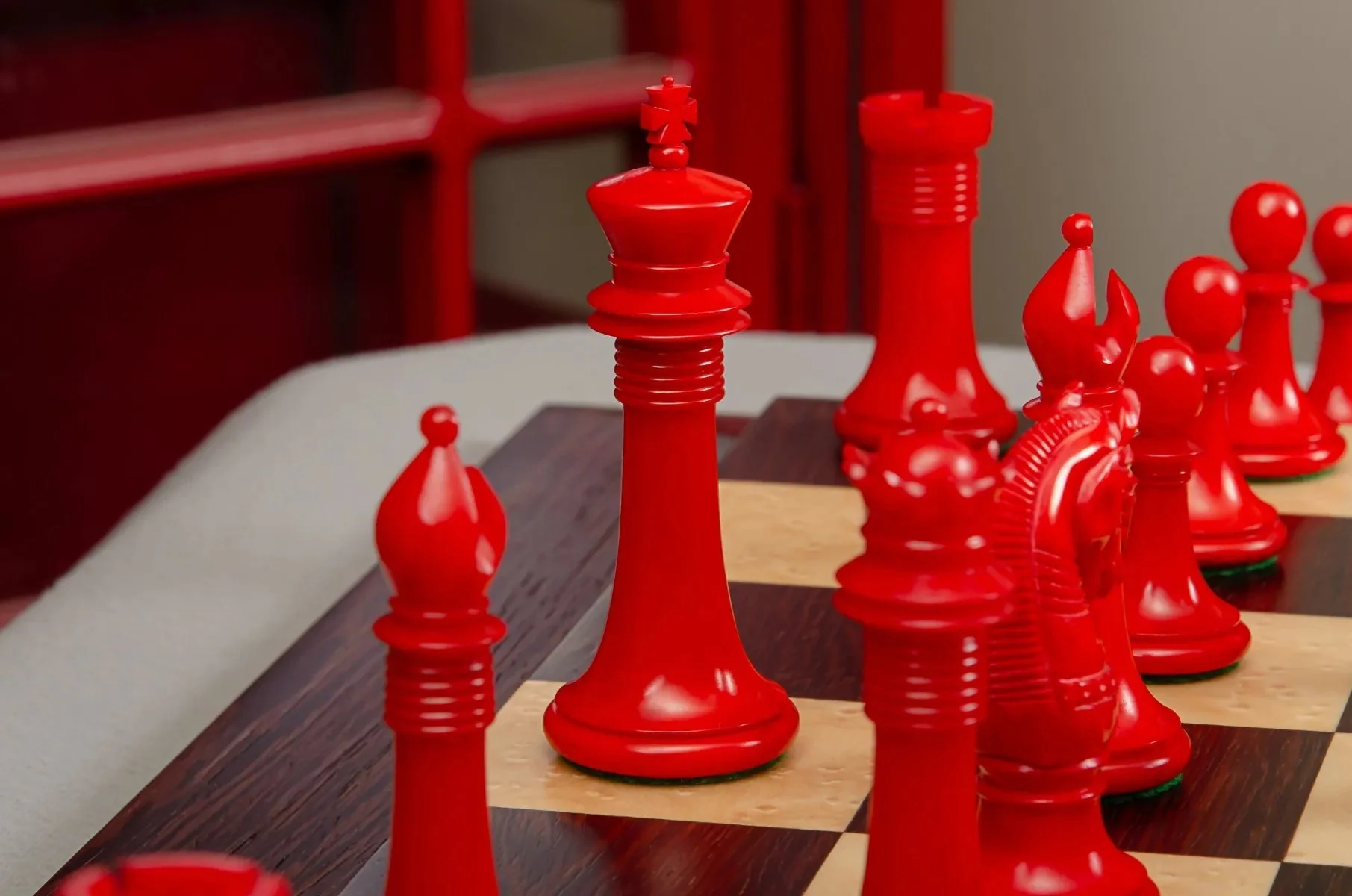 The Monmouth Luxury Bone Chess Pieces - 4.0" King - Image 11