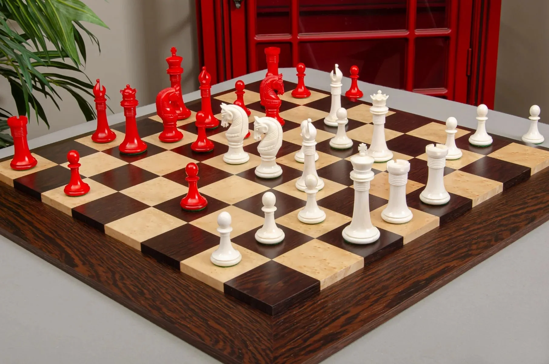 The Monmouth Luxury Bone Chess Pieces - 4.0" King - Image 3