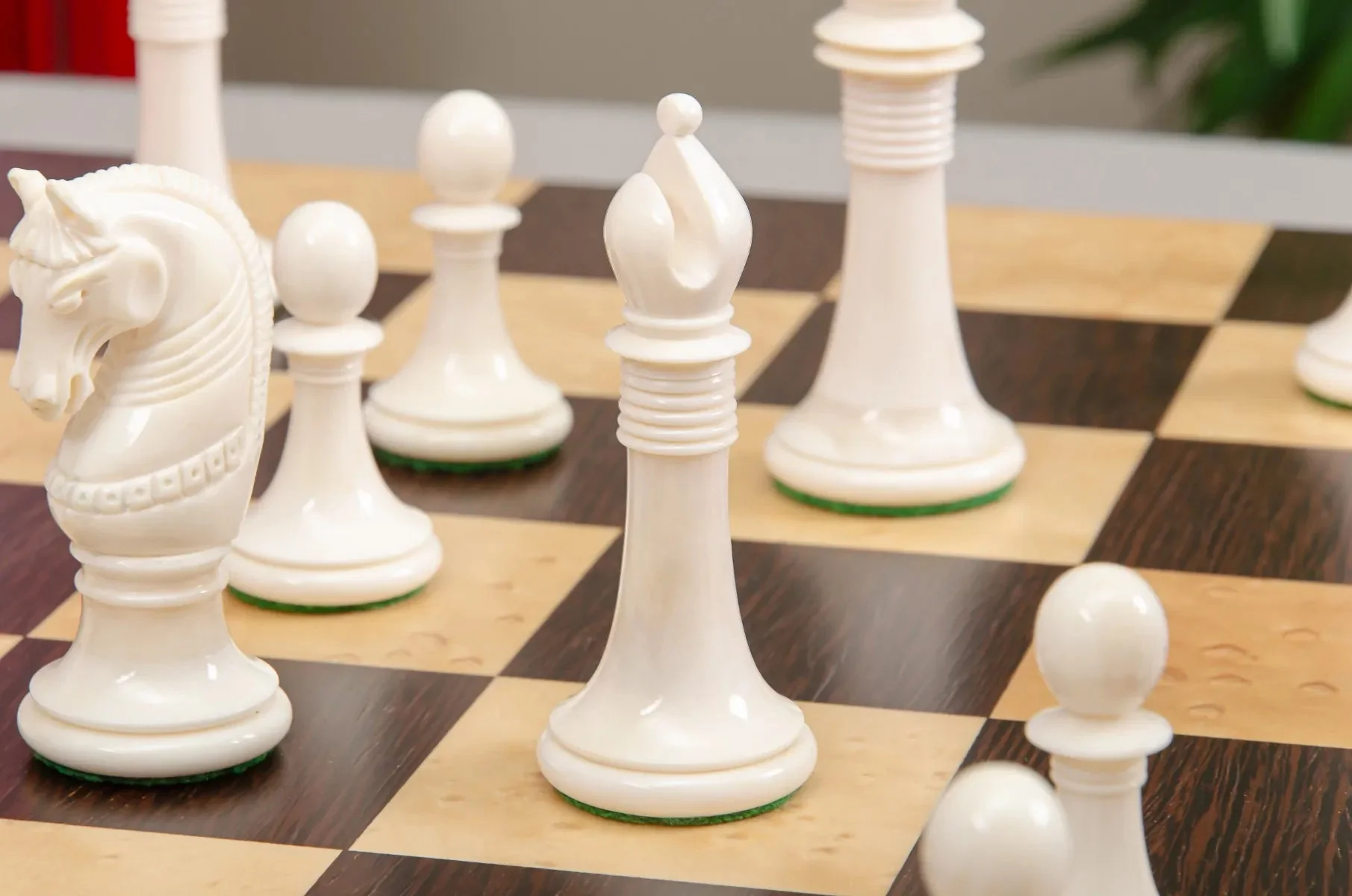 The Monmouth Luxury Bone Chess Pieces - 4.0" King - Image 7