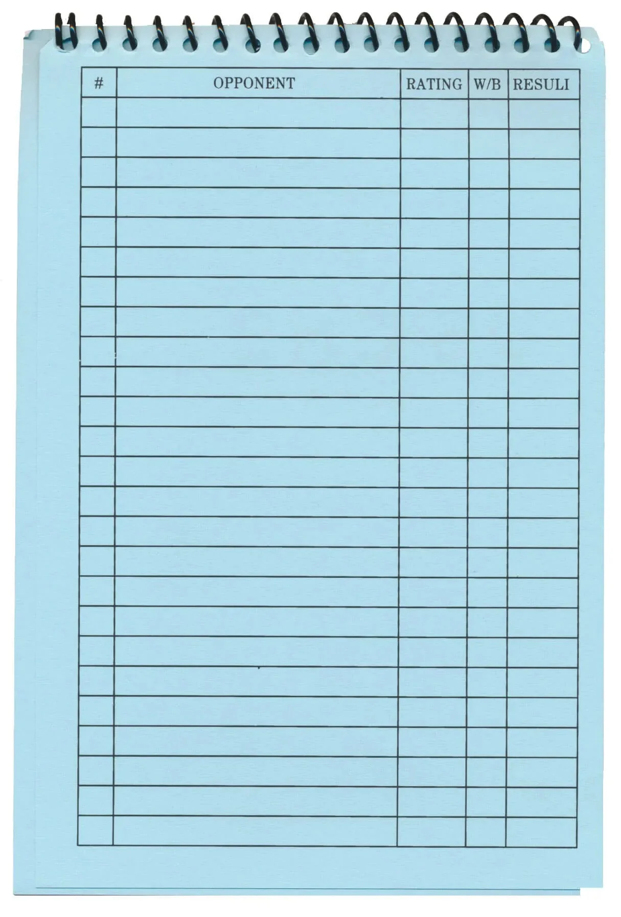 US Chess Federation Commemorative Spiral Scorebook (120 Moves/Game) - Image 13