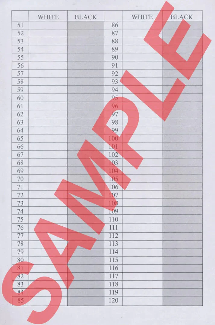 US Chess Federation Commemorative Spiral Scorebook (120 Moves/Game) - Image 8