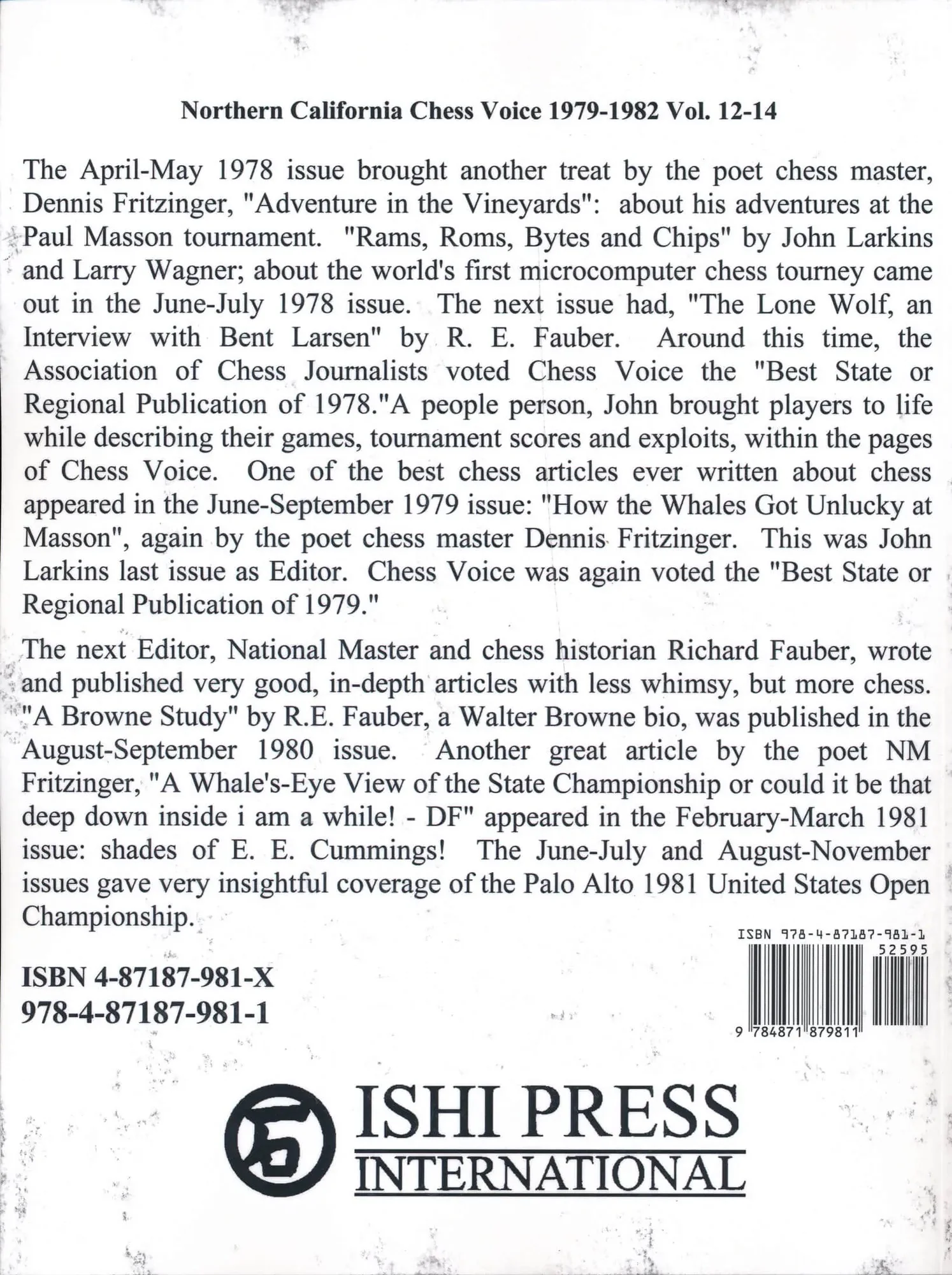 Northern California Chess Voice - 1979-1982 Vol. 12-14 - Image 2