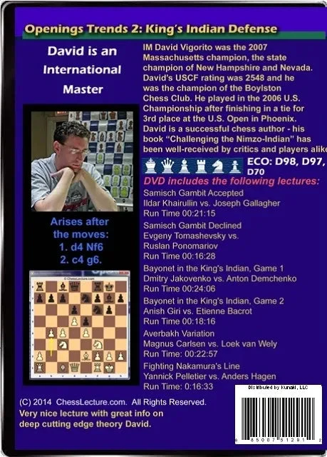 E-DVD Opening Trends 2 - The King's Indian Defense - Chess Lecture - Volume 104 - Image 2