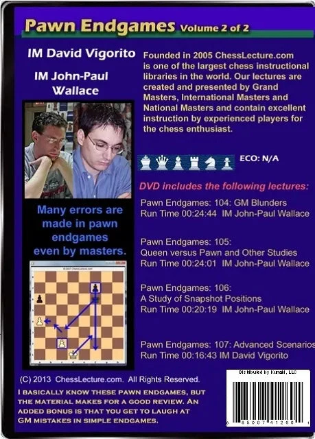 E-DVD Pawn Endgames - 2 DVDs - Chess Lecture - Volume 47 - Image 4