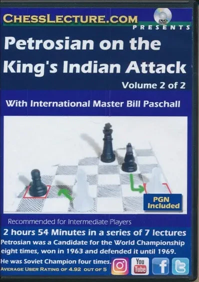 Petrosian on the King's Indian Attack - Chess Lecture - Volume 178 - 2 DVDs - Image 3