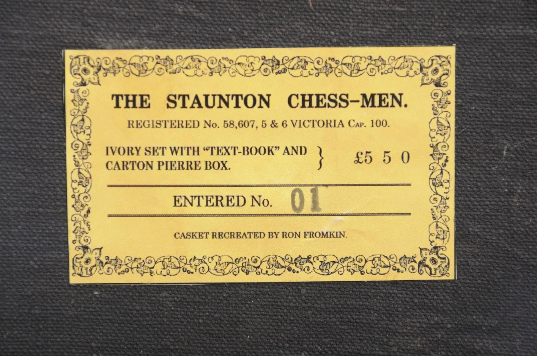 STANDARD Carton-Pierre Reproduction โ Fits Most Library or Tournament Size โ Up to 4.0โ King - Image 18