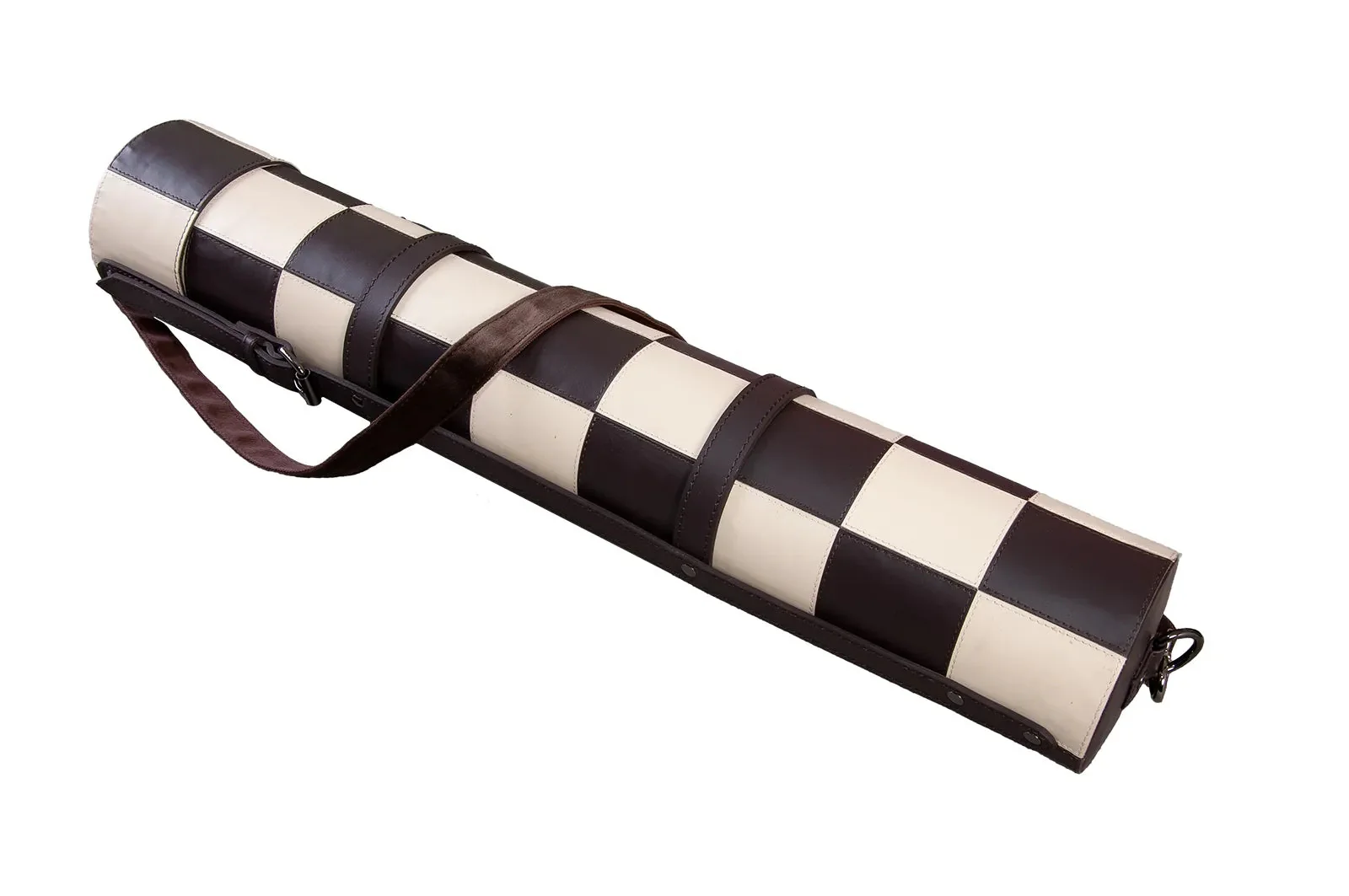 Premium Leather Chess Board and Storage Quiver - 2.25" Squares - Black - Image 5