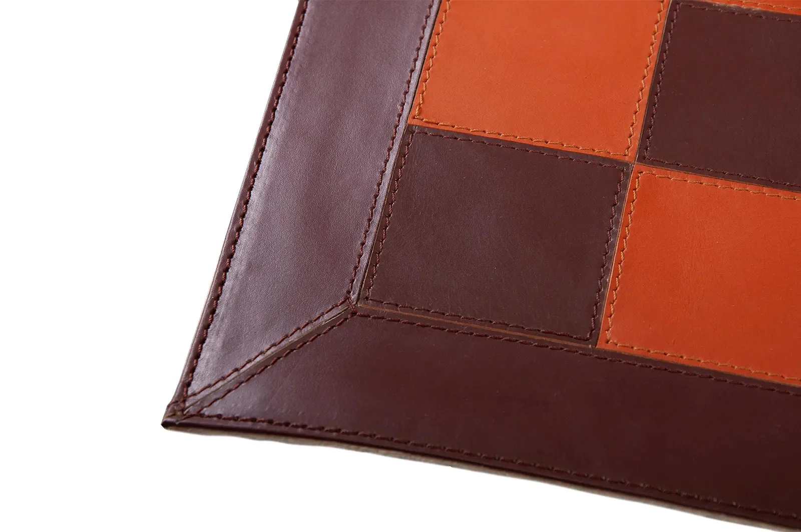 Premium Leather Chess Board and Storage Quiver - 2.25" Squares - Brown - Image 2