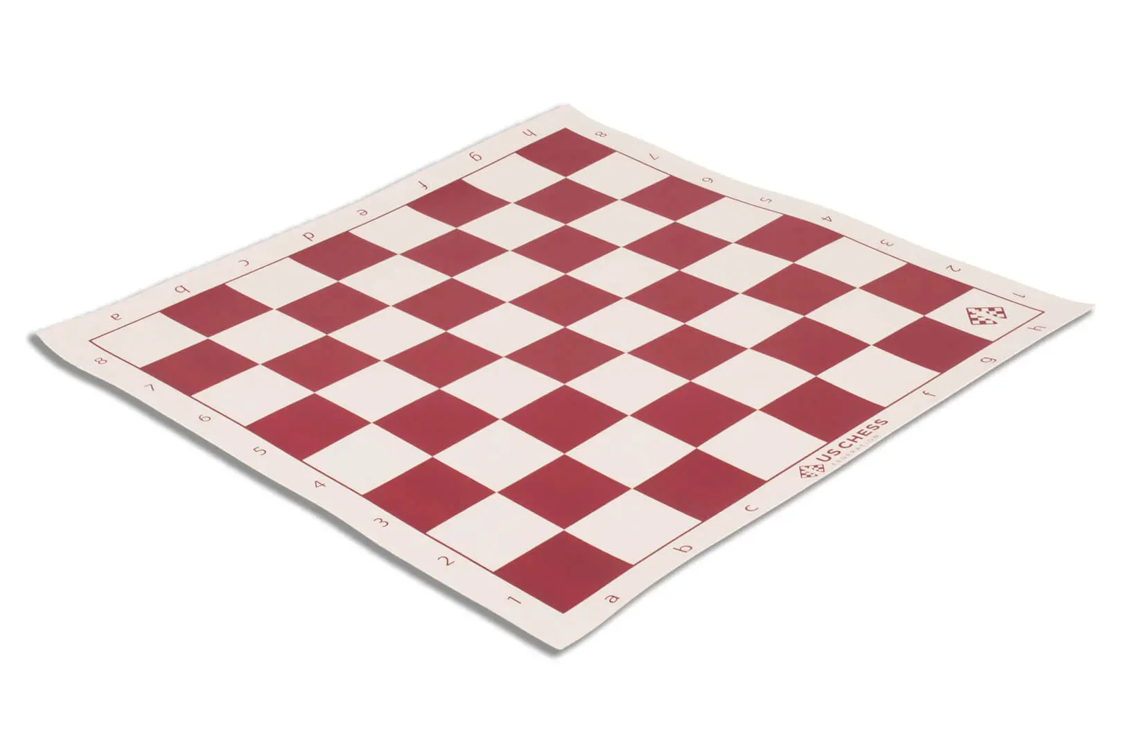 Premium Vinyl Tournament Chess Board with US Chess Federation Logo - 2.25" Squares - Image 5