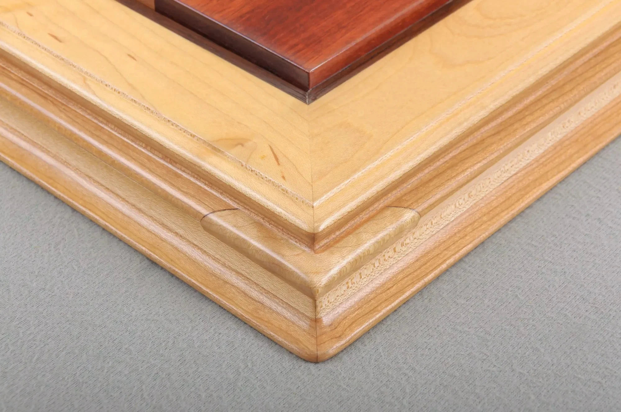PROTOTYPE - Signature Luxury Chess board - BLOODWOOD / CURLY MAPLE - 2.5" Squares - Image 3