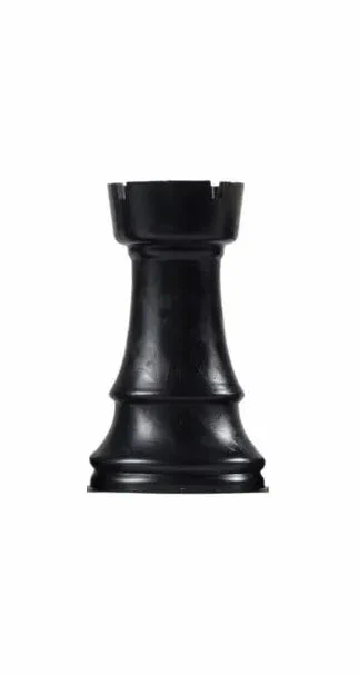 Quality Club Pieces - Black Rook