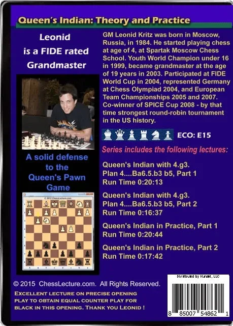 Queen's Indian - Theory and Practice - 4.g3, Plan 4.. Ba6, 5. b3 b5 - Chess Lecture - Volume 125 - Image 2