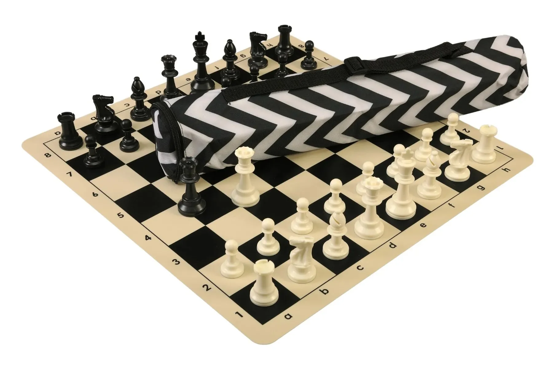 Quiver Chess Set Combination and Single Weighted Regulation Pieces | Silicone Chess Board | Quiver Bag - Image 24