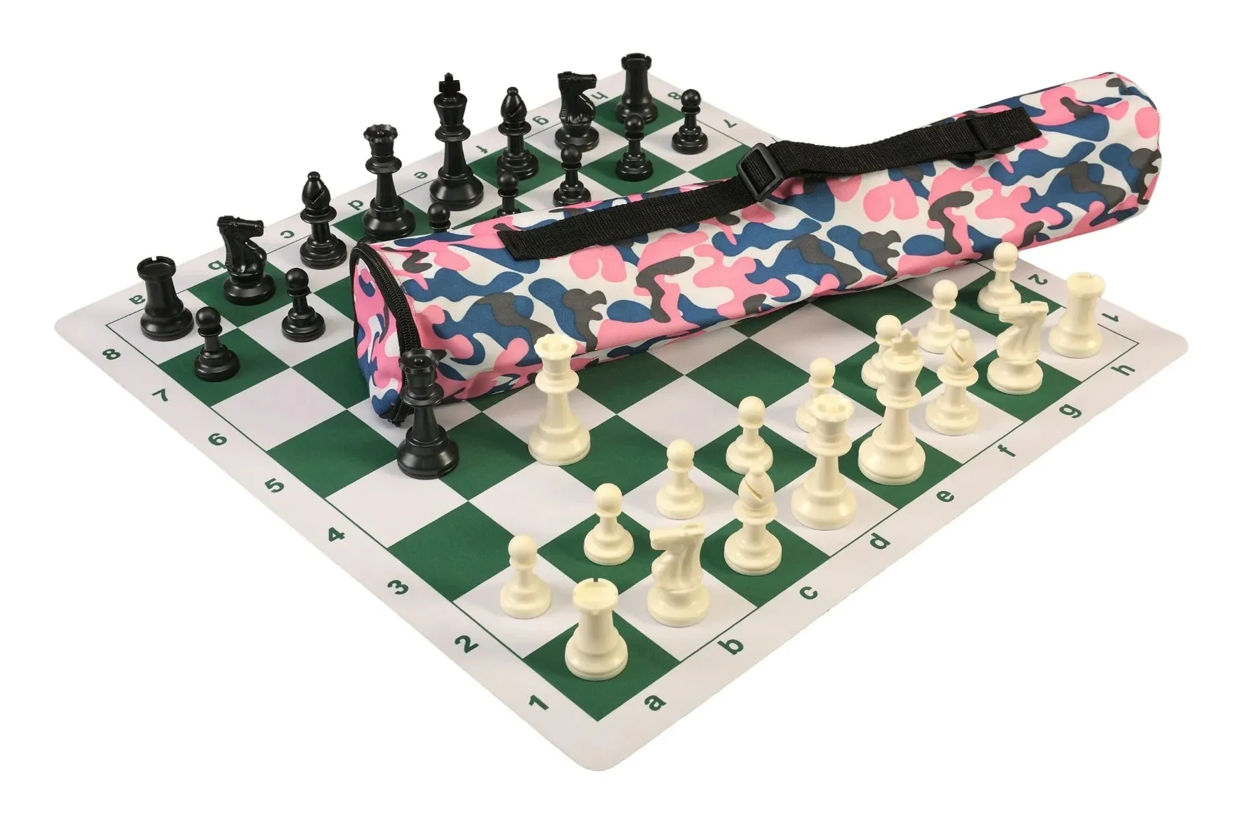 Quiver Chess Set Combination and Triple Weighted Regulation Pieces | Thin Mousepad Chess Board | Quiver Bag - Image 3