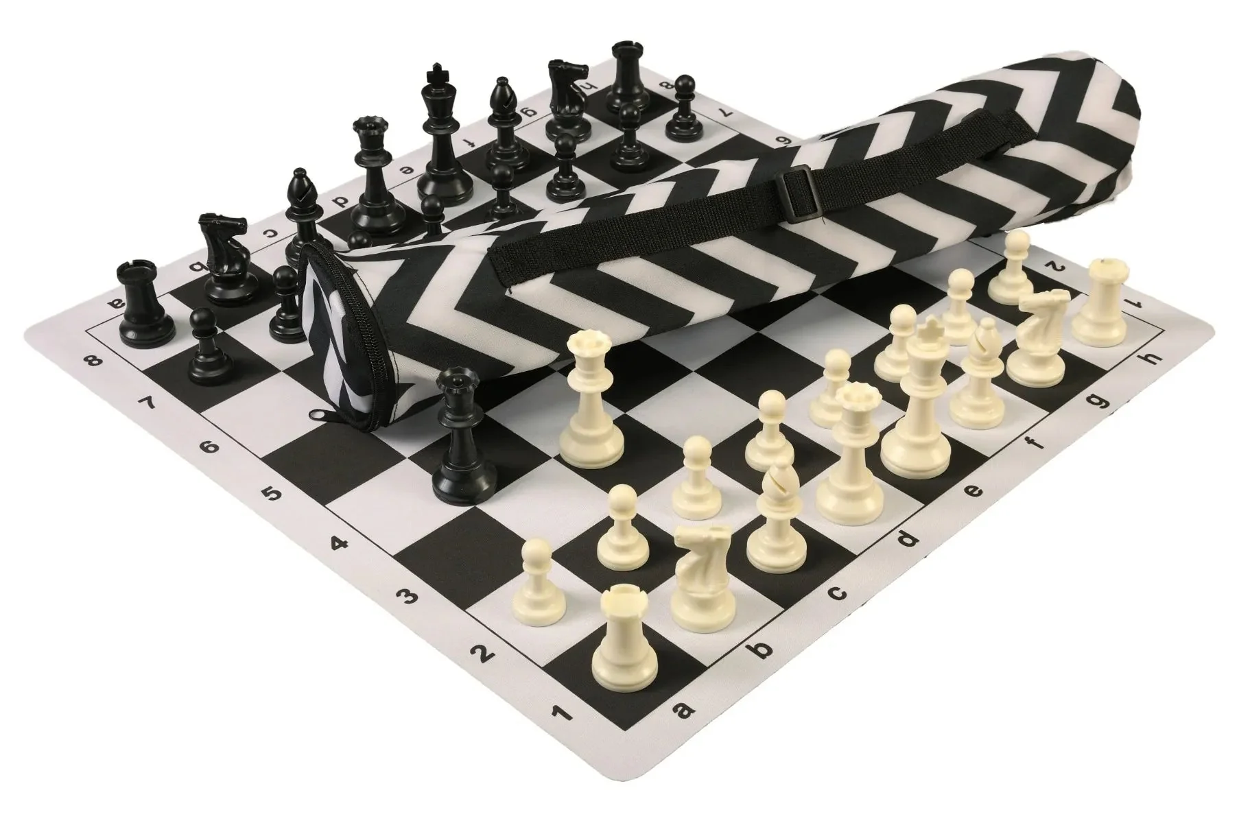 Quiver Chess Set Combination and Triple Weighted Regulation Pieces | Thin Mousepad Chess Board | Quiver Bag - Image 30
