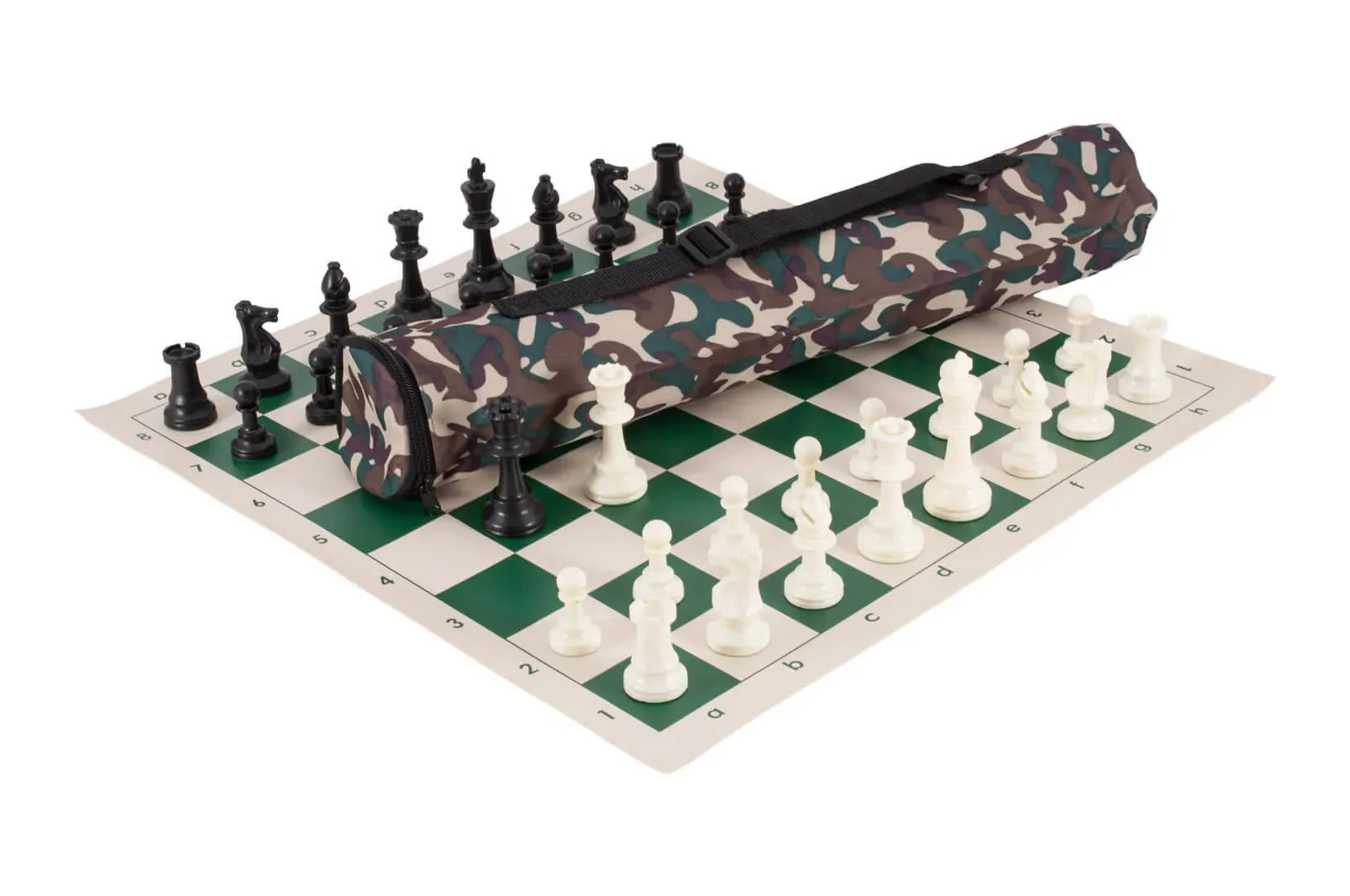 Quiver Chess Set Combination - Single Weighted Regulation Pieces | Vinyl Chess Board | Quiver Bag - Image 12