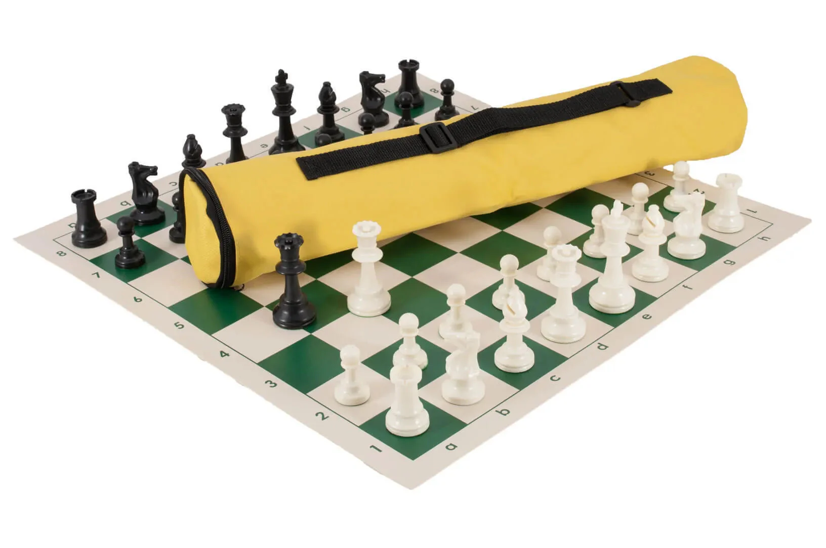 Quiver Chess Set Combination - Single Weighted Regulation Pieces | Vinyl Chess Board | Quiver Bag - Image 22
