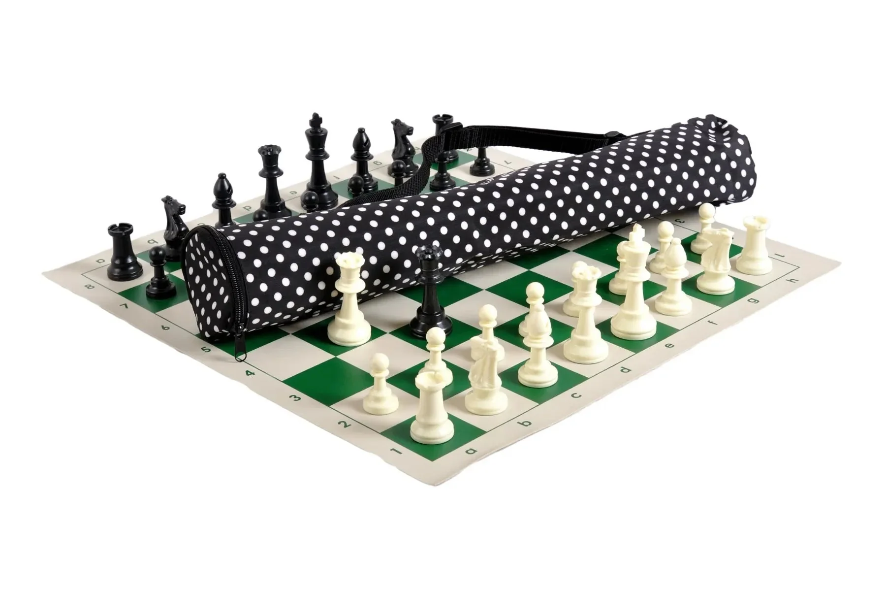 Quiver Chess Set Combination - Single Weighted Regulation Pieces | Vinyl Chess Board | Quiver Bag - Image 23