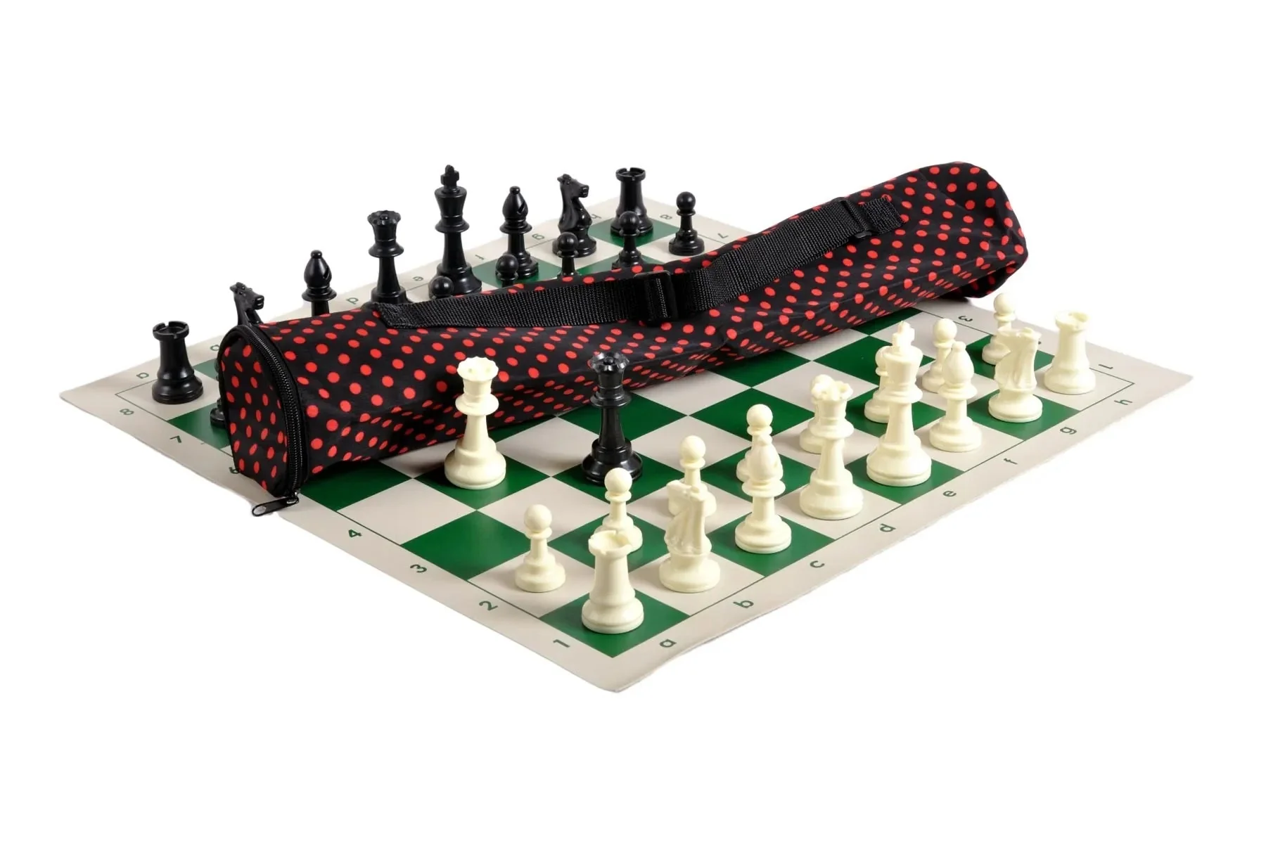 Quiver Chess Set Combination - Single Weighted Regulation Pieces | Vinyl Chess Board | Quiver Bag - Image 24