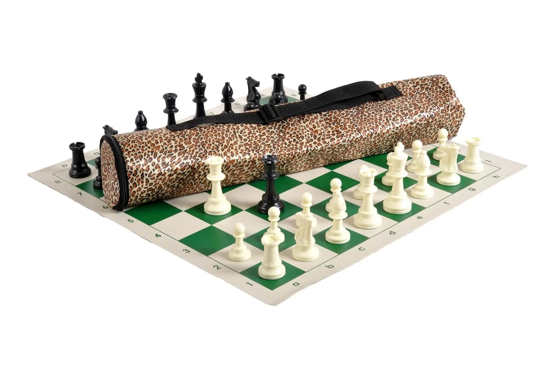 Quiver Chess Set Combination - Single Weighted Regulation Pieces | Vinyl Chess Board | Quiver Bag - Image 26