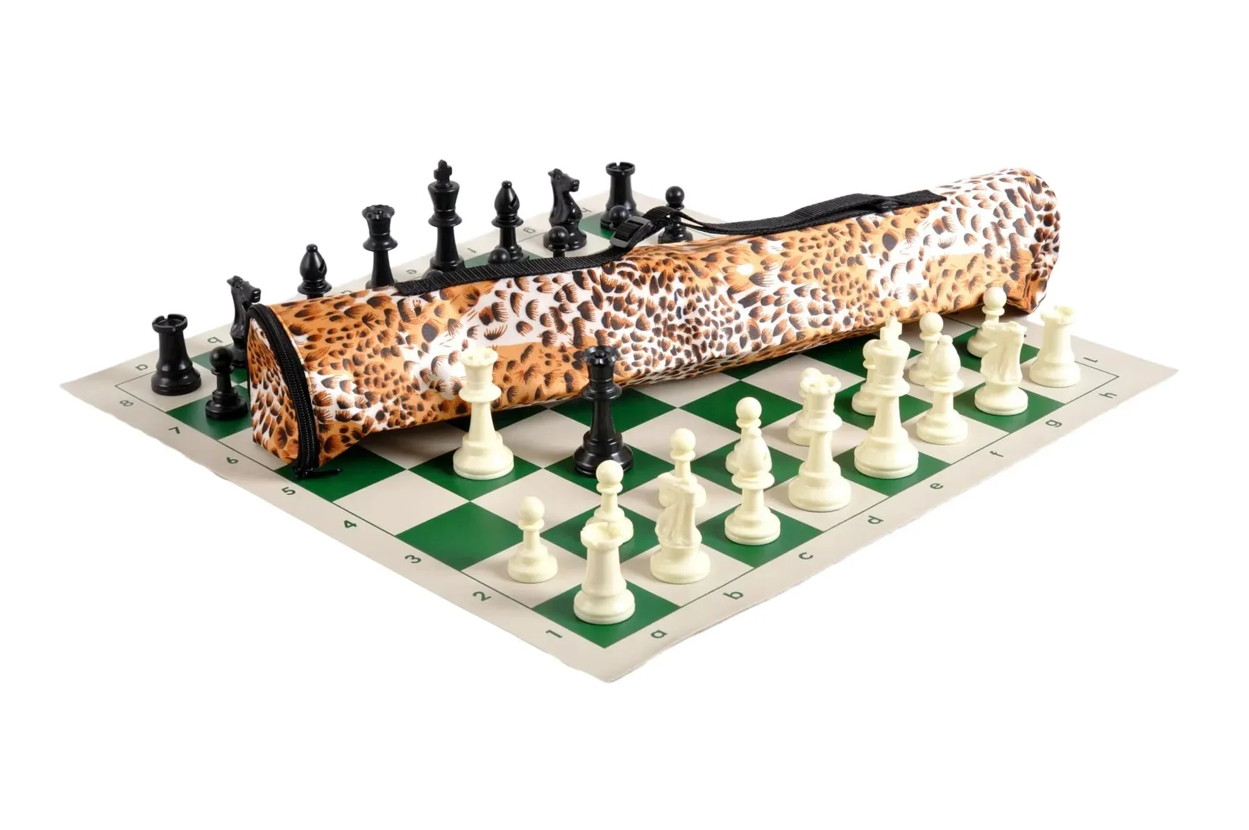 Quiver Chess Set Combination - Single Weighted Regulation Pieces | Vinyl Chess Board | Quiver Bag - Image 28