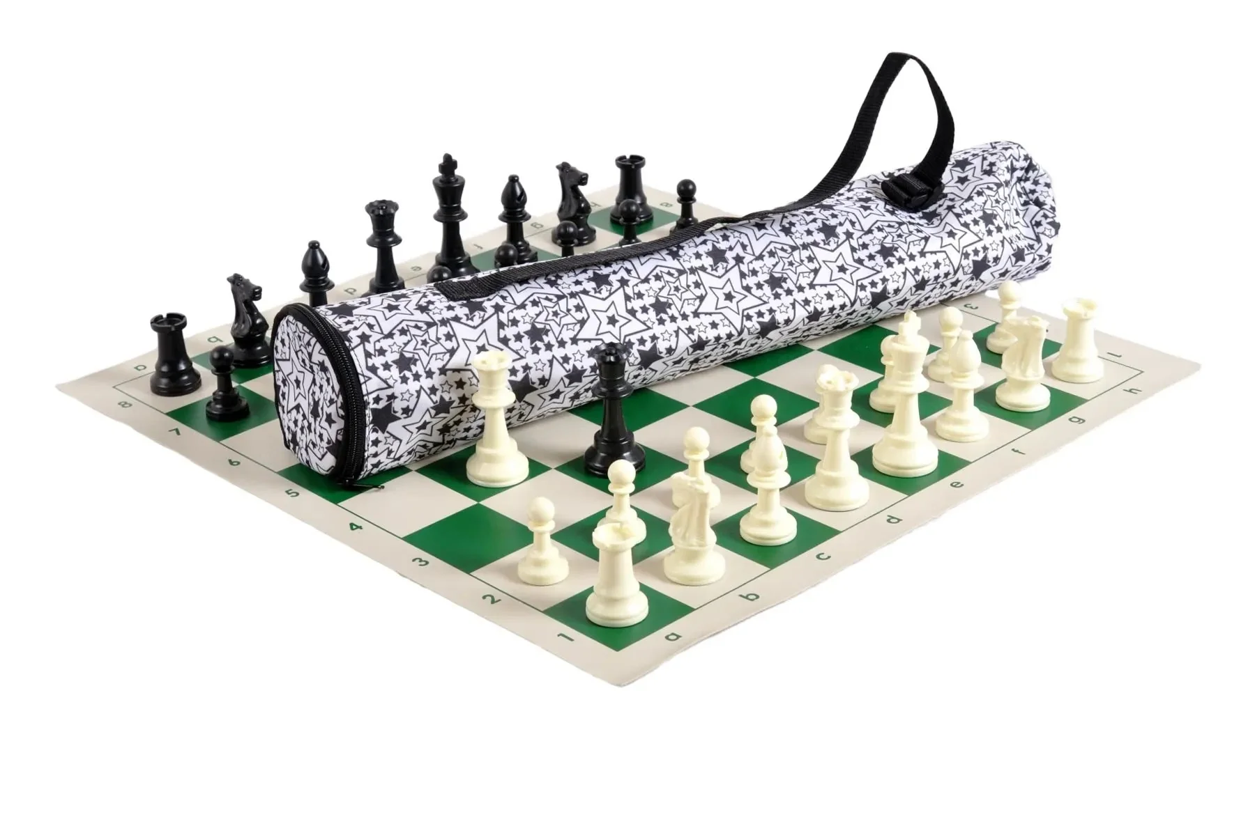 Quiver Chess Set Combination - Single Weighted Regulation Pieces | Vinyl Chess Board | Quiver Bag - Image 32