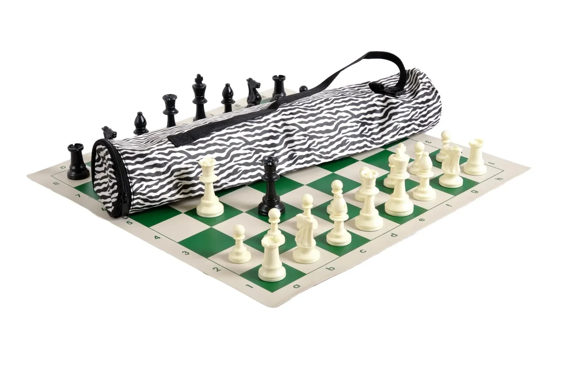 Quiver Chess Set Combination - Single Weighted Regulation Pieces | Vinyl Chess Board | Quiver Bag - Image 34
