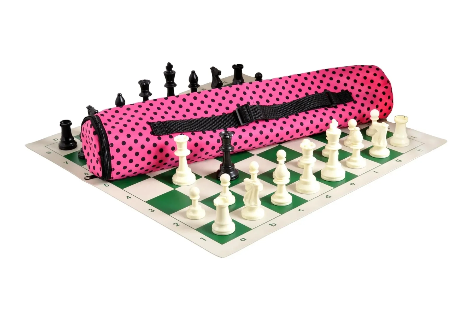 Quiver Chess Set Combination - Single Weighted Regulation Pieces | Vinyl Chess Board | Quiver Bag - Image 35