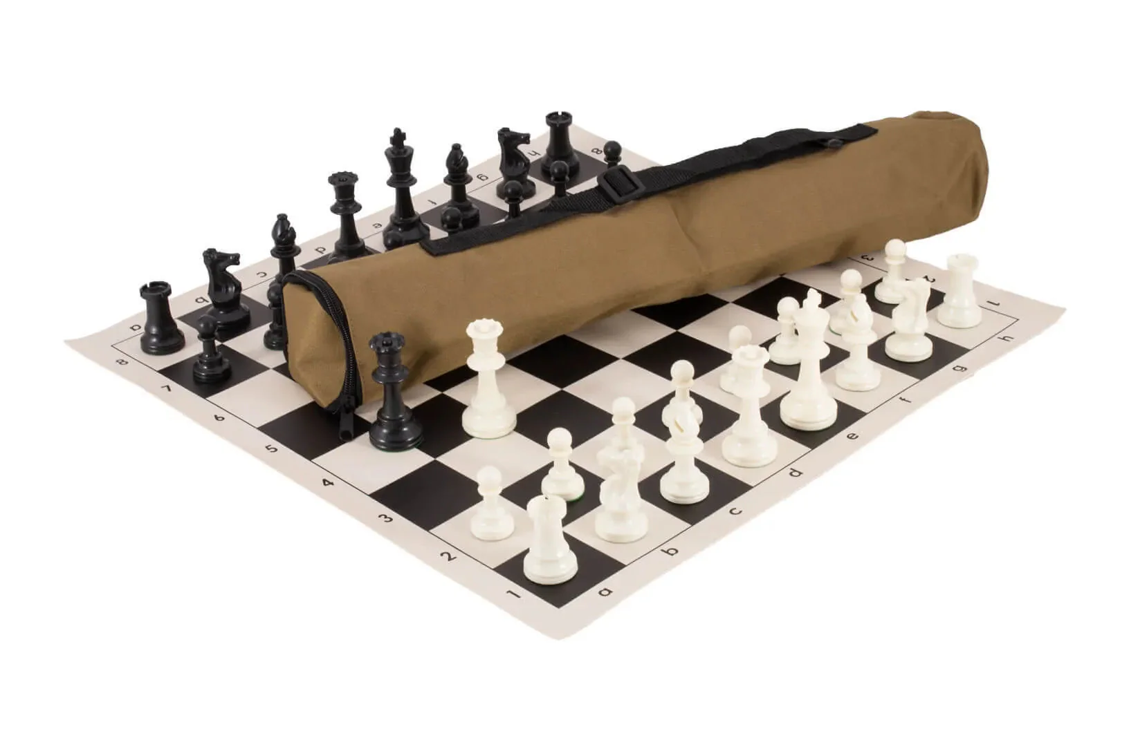 Quiver Chess Set Combination - Single Weighted Regulation Pieces | Vinyl Chess Board | Quiver Bag - Image 5