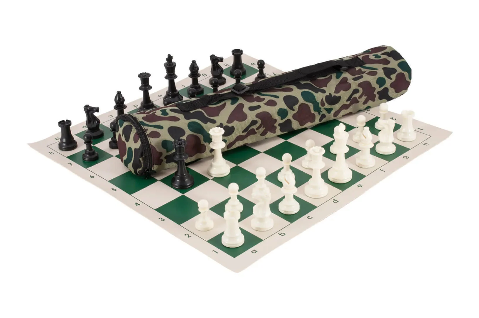 Quiver Chess Set Combination - Single Weighted Regulation Pieces | Vinyl Chess Board | Quiver Bag - Image 6