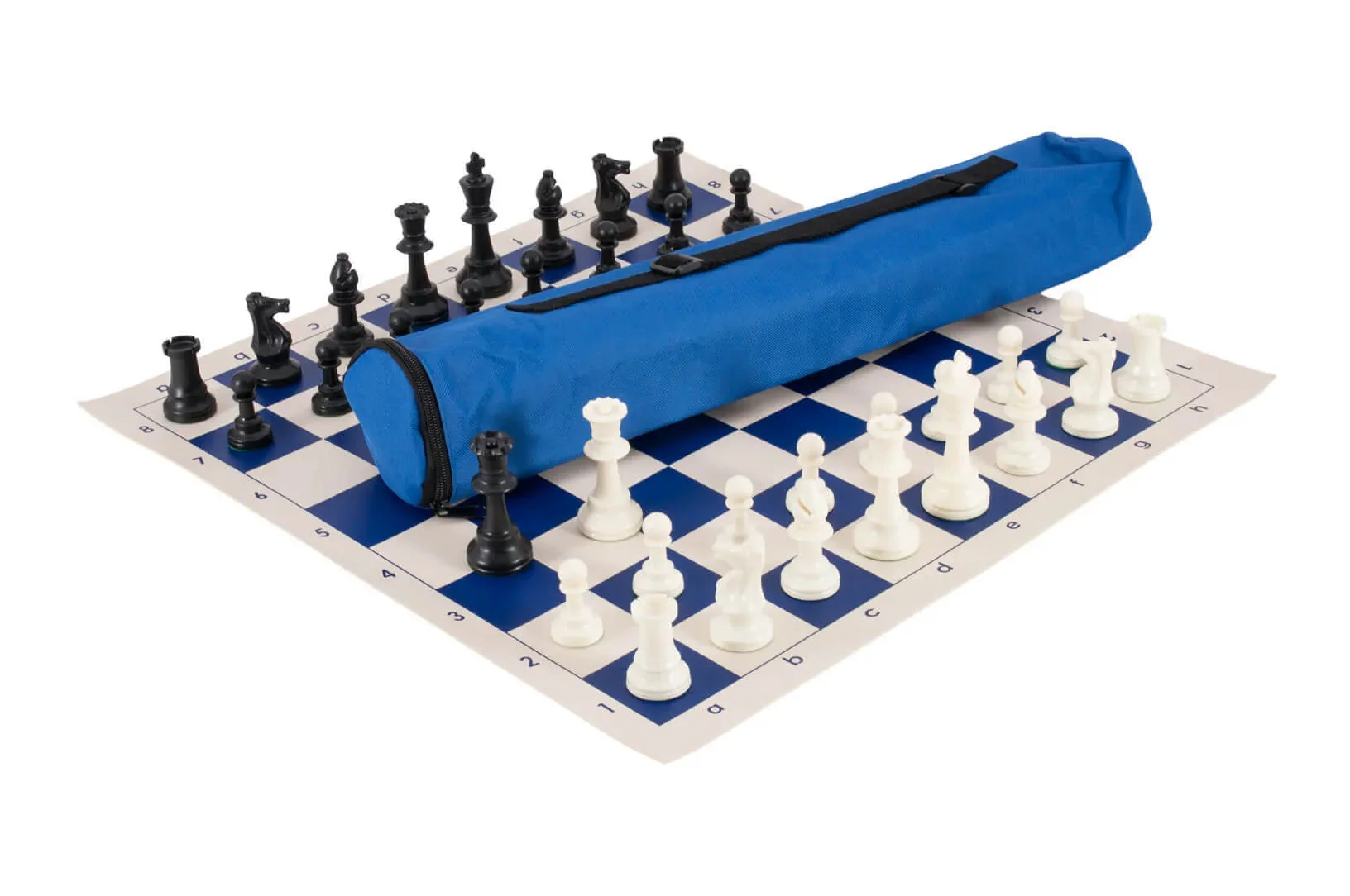 Quiver Chess Set Combination - Single Weighted Regulation Pieces | Vinyl Chess Board | Quiver Bag - Image 9