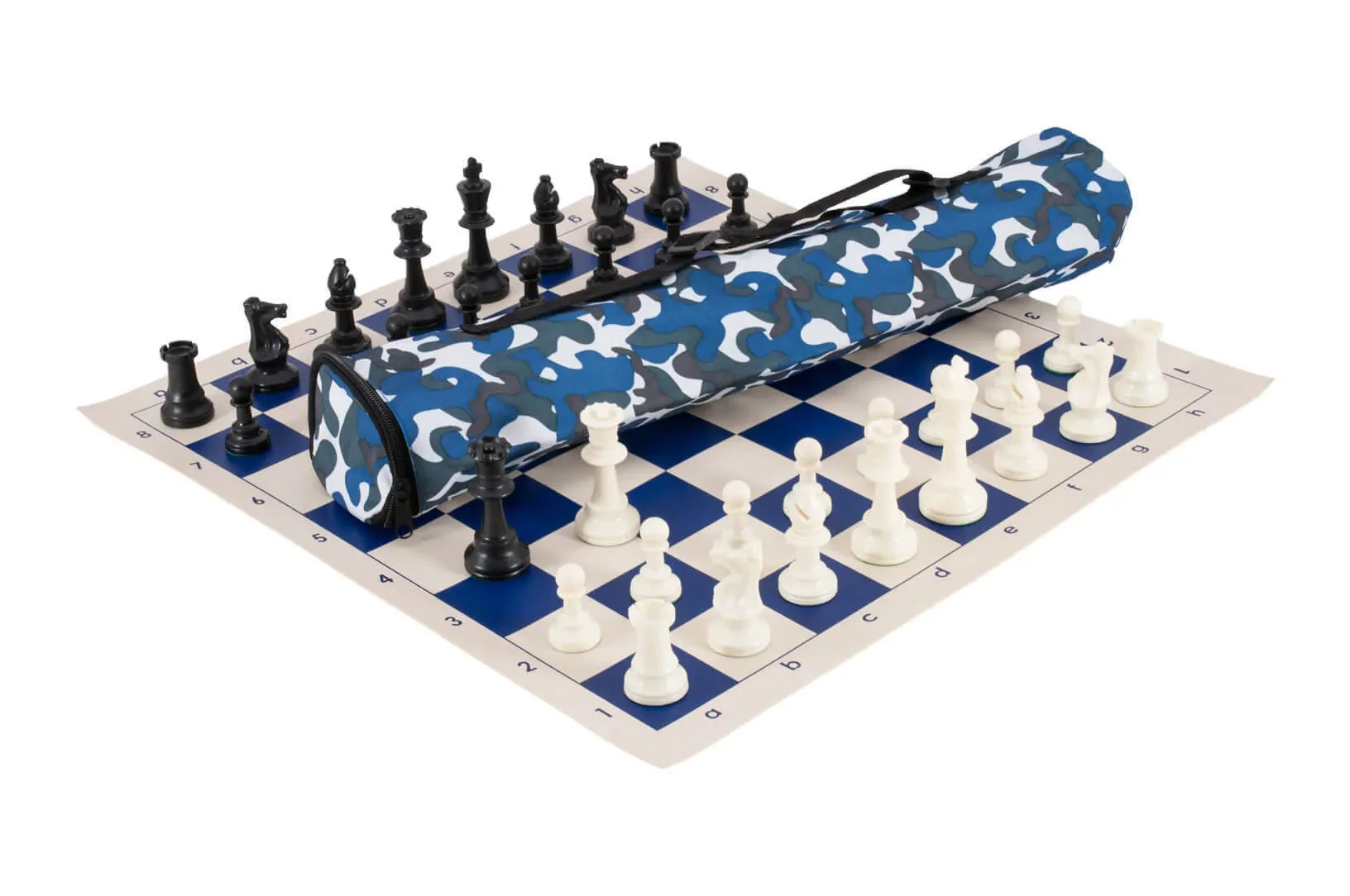 Quiver Chess Set Combination - Triple Weighted Regulation Pieces | Vinyl Chess Board | Quiver Bag - Image 12