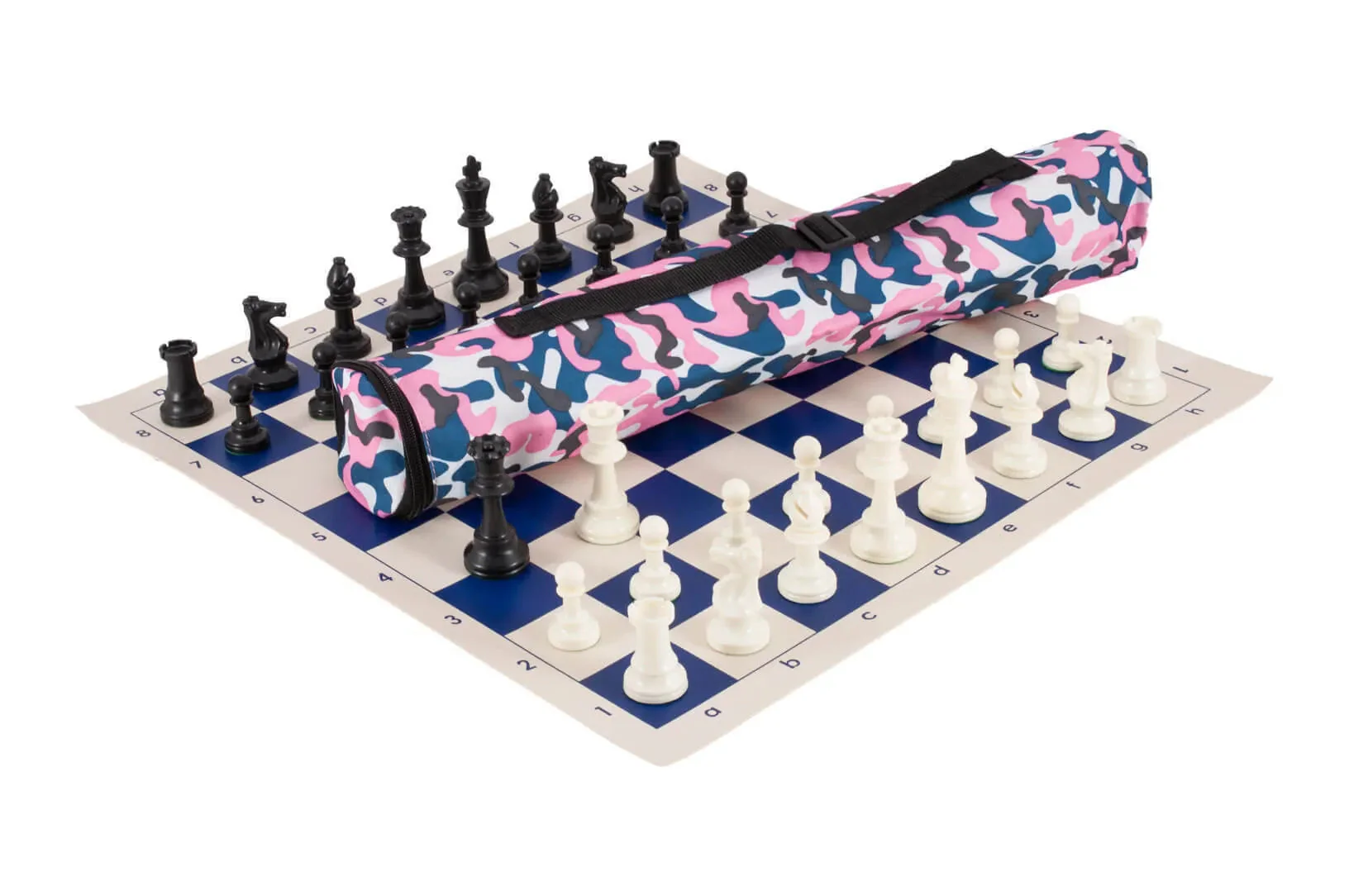 Quiver Chess Set Combination - Triple Weighted Regulation Pieces | Vinyl Chess Board | Quiver Bag - Image 13