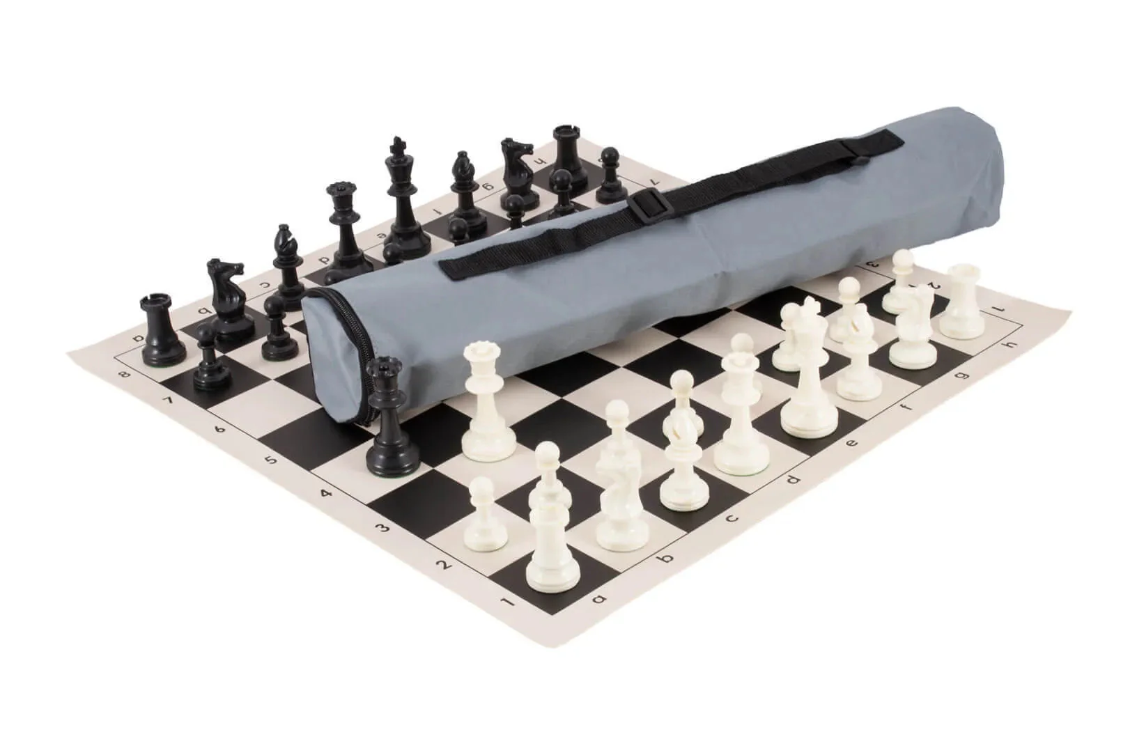 Quiver Chess Set Combination - Triple Weighted Regulation Pieces | Vinyl Chess Board | Quiver Bag - Image 17