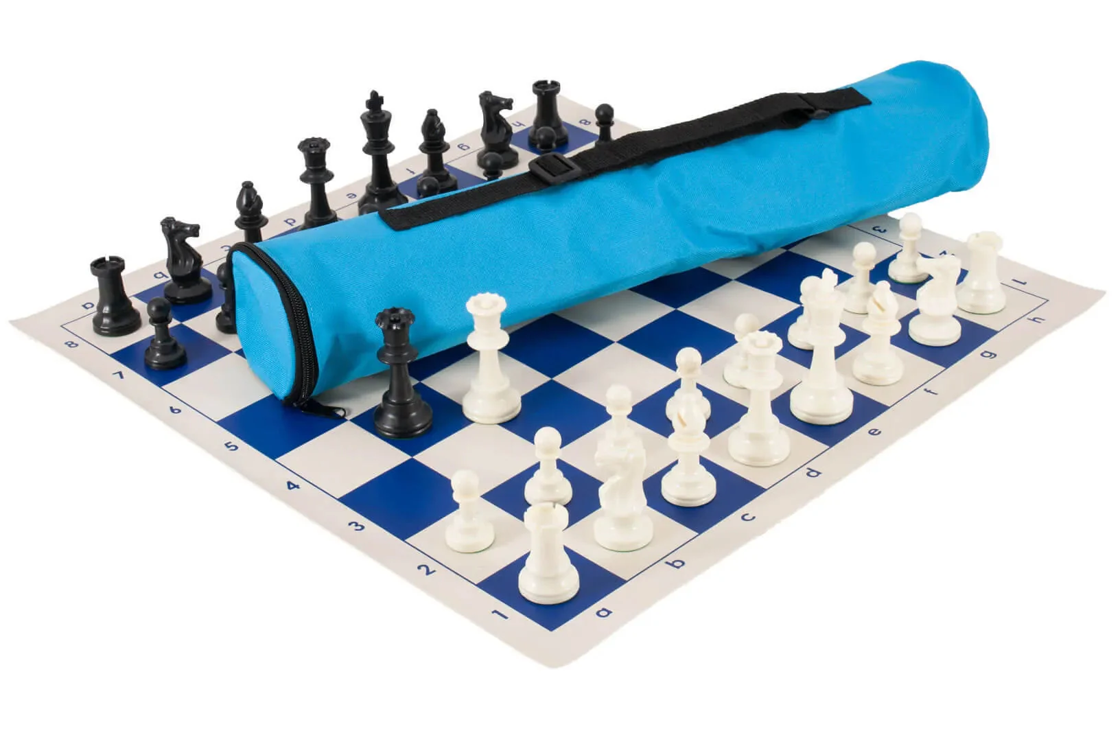 Quiver Chess Set Combination - Triple Weighted Regulation Pieces | Vinyl Chess Board | Quiver Bag - Image 18