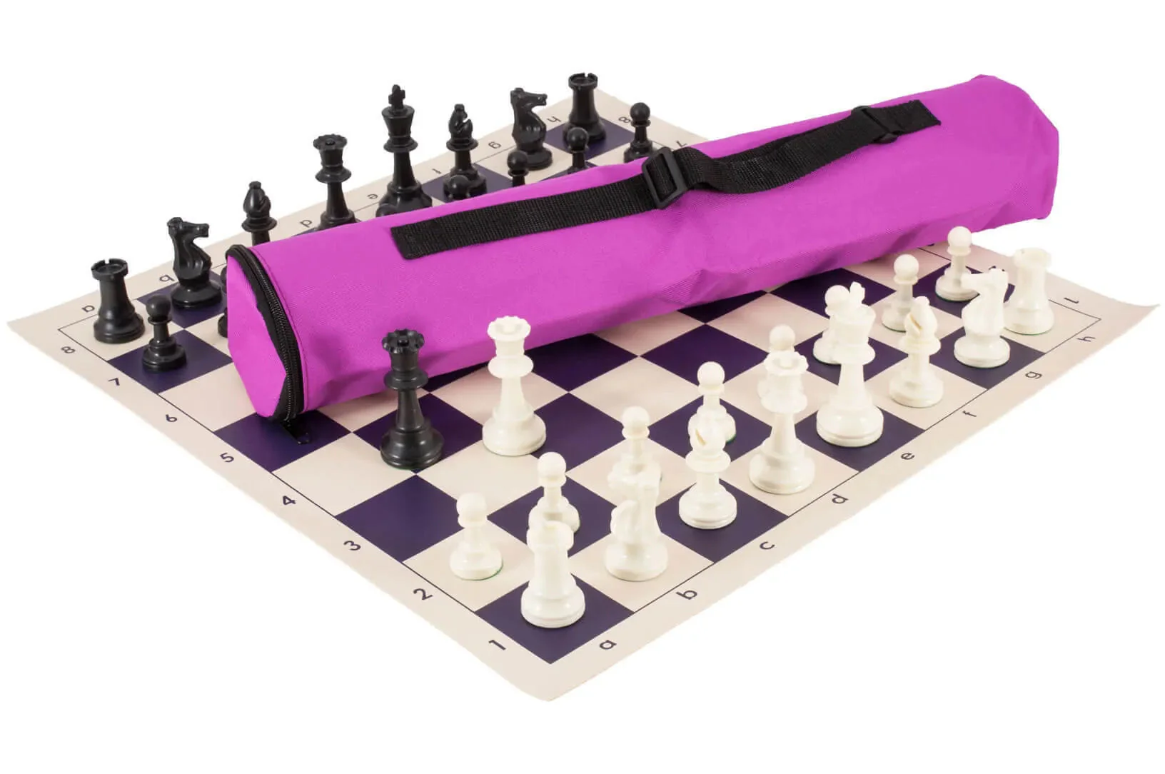 Quiver Chess Set Combination - Triple Weighted Regulation Pieces | Vinyl Chess Board | Quiver Bag - Image 20